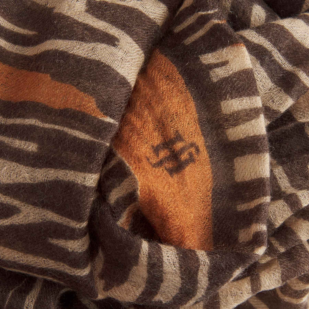 Felted Stole Long Cheetah