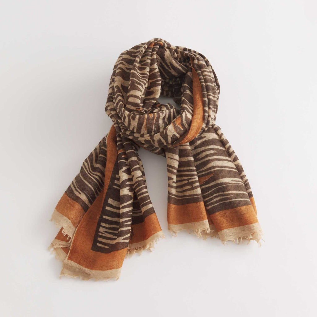 Felted Stole Long Cheetah