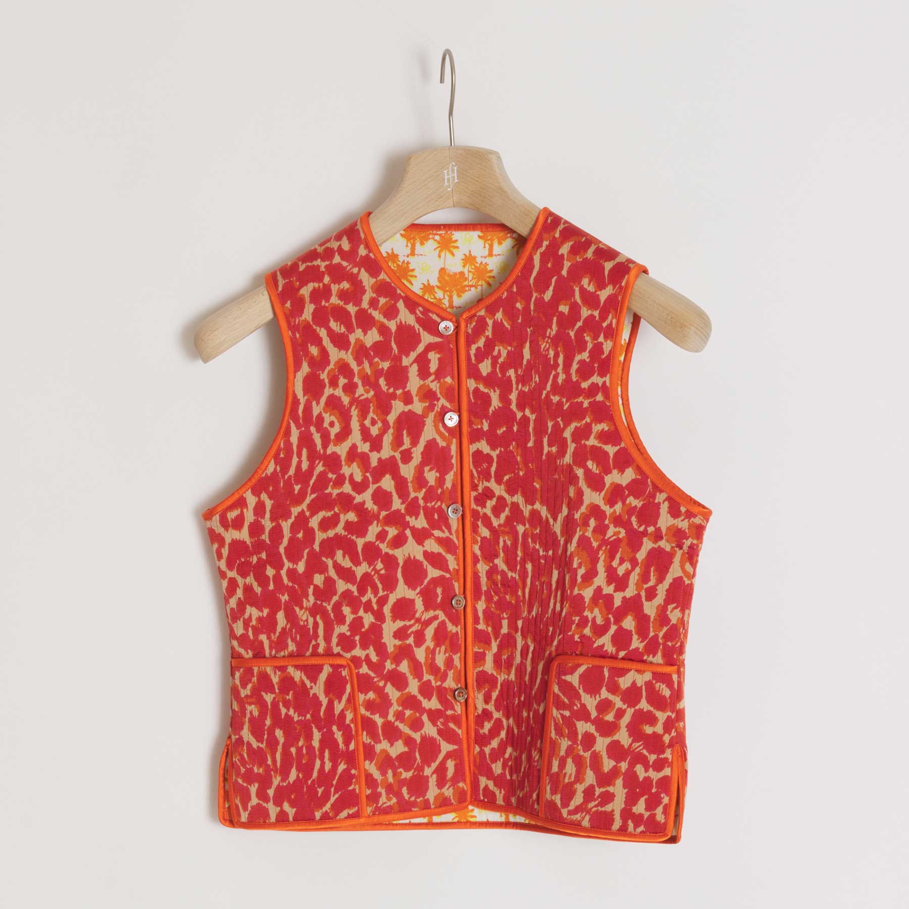Vest Reversible Cheetah Rouge