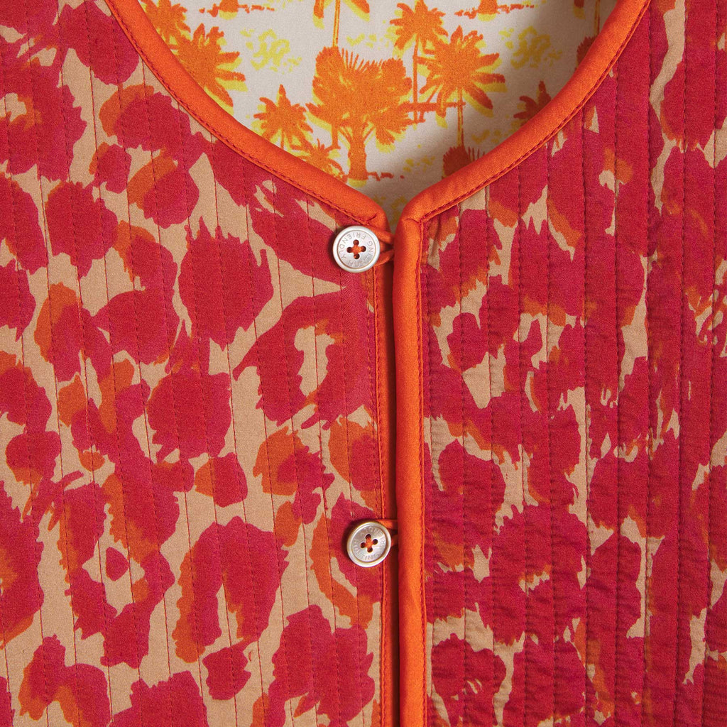 Vest Reversible Cheetah Rouge