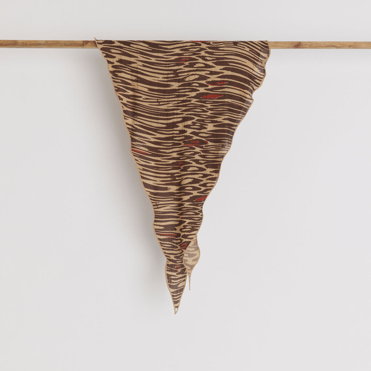 Kite Scarf Silk Cashmere Long Cheetah